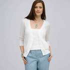 Beaded 3/4 Sleeve Cardigan., , small
